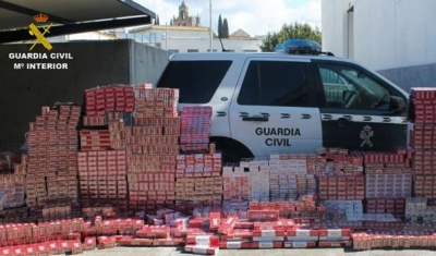 Interceptan una partida de tabaco de contrabando que intentaban introducir por el Port de Tarragona
